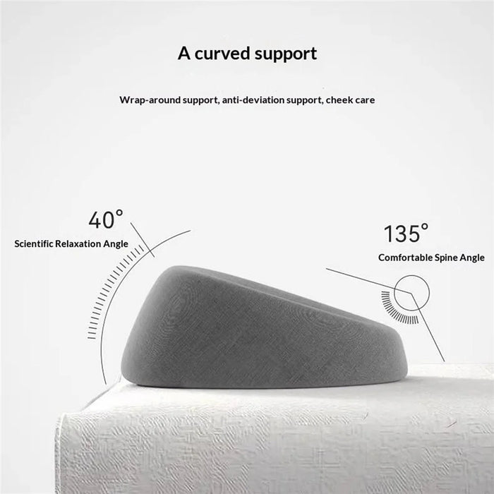 28x27x12cm Beauty Bed Pillow Memory Foam Face Down Pillow Hollow Design Massage Spa Prone Sleeping Pillow - Grey - 5