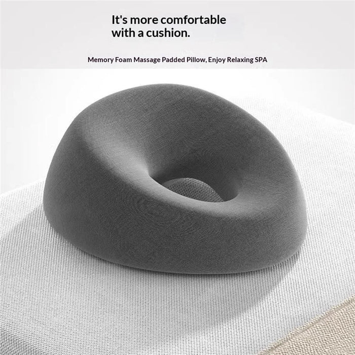 28x27x12cm Beauty Bed Pillow Memory Foam Face Down Pillow Hollow Design Massage Spa Prone Sleeping Pillow - Grey - 6