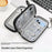 Double Layer Data Cable Organizer Bag for Travel Portable Storage Pouch Anti-scratch Waterproof Electronics Accessories Case - Grey - 2