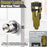 Door Latch Mortise Tool Kit Door Latch Installation Kit for 1-3 / 8 1-3 / 4 Inch Thick Door - Green - 4