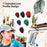 10Pcs Adhesive Hat Hook for Baseball Cap Plastic Minimalist Wall Mount Holder Hanger Rack - White - 3