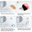 10Pcs Adhesive Hat Hook for Baseball Cap Plastic Minimalist Wall Mount Holder Hanger Rack - White - 6