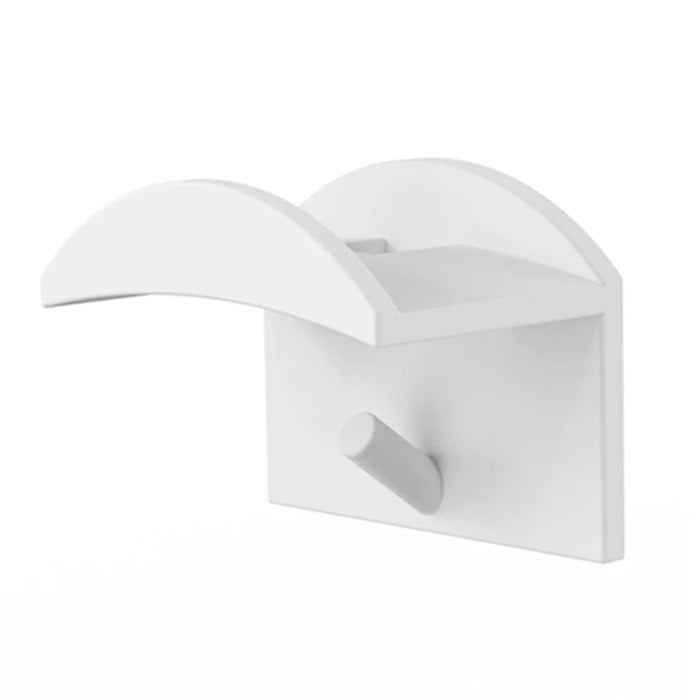 10Pcs Adhesive Hat Hook for Baseball Cap Plastic Minimalist Wall Mount Holder Hanger Rack - White - 7
