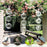 12Pcs 3D Stainless Steel Reflective Bird Scare Discs Wind Spinner Garden Decor for Outdoor Yard Orchard - 3