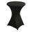 80x110cm Cocktail Table Cover Elastic Tablecloth High Top Bar Table Cover for Wedding Party Events - Black - 1