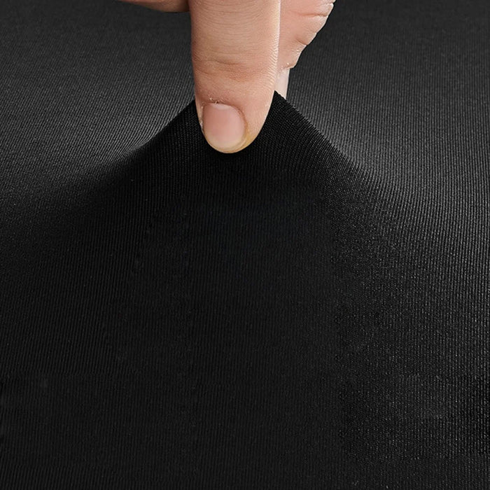 80x110cm Cocktail Table Cover Elastic Tablecloth High Top Bar Table Cover for Wedding Party Events - Black - 3