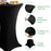80x110cm Cocktail Table Cover Elastic Tablecloth High Top Bar Table Cover for Wedding Party Events - Black - 6