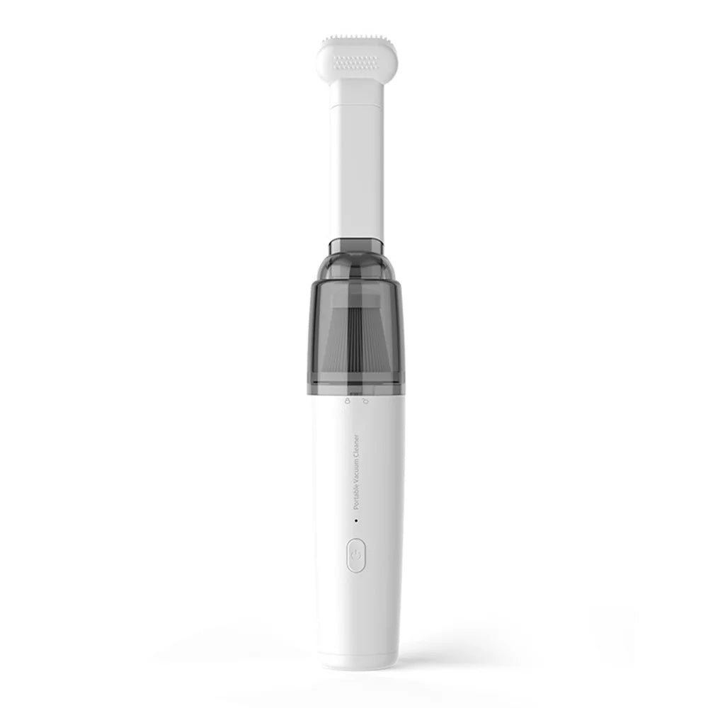 SY01-Q8 Portable Handheld Vacuum Cleaner 50W Cordless Powerful Suction Dust Blower for Car Home Use - White - 1