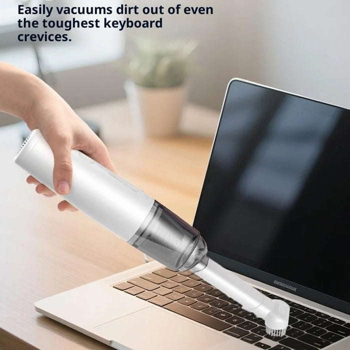 SY01-Q8 Portable Handheld Vacuum Cleaner 50W Cordless Powerful Suction Dust Blower for Car Home Use - White - 3