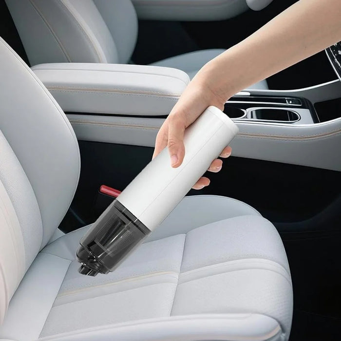 SY01-Q8 Portable Handheld Vacuum Cleaner 50W Cordless Powerful Suction Dust Blower for Car Home Use - White - 4