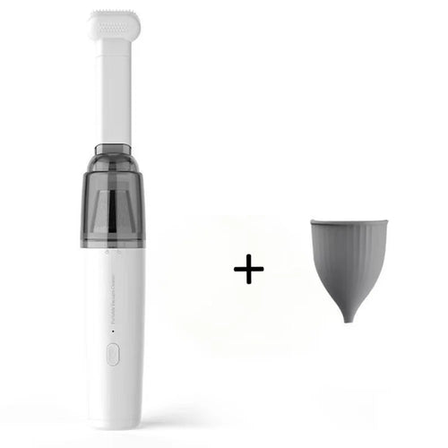 SY01-Q8 Handheld Vacuum Cleaner with Air Nozzle 50W Cordless Powerful Suction Dust Blower for Home Car Cleaning - White - 1