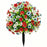Artificial Violet Ground Stake Plant Realistic Fake Flowers for Garden Patio Outdoor Decoration - Violet  /  Red White Blue B - 1