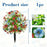 Artificial Violet Ground Stake Plant Realistic Fake Flowers for Garden Patio Outdoor Decoration - Violet  /  Red White Blue B - 3