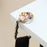 Floral Print Foldable Purse Hook Magnetic Quick-Release Round Metal Bag Hanger Clip Portable Table Edge Clamp - Pink - 2