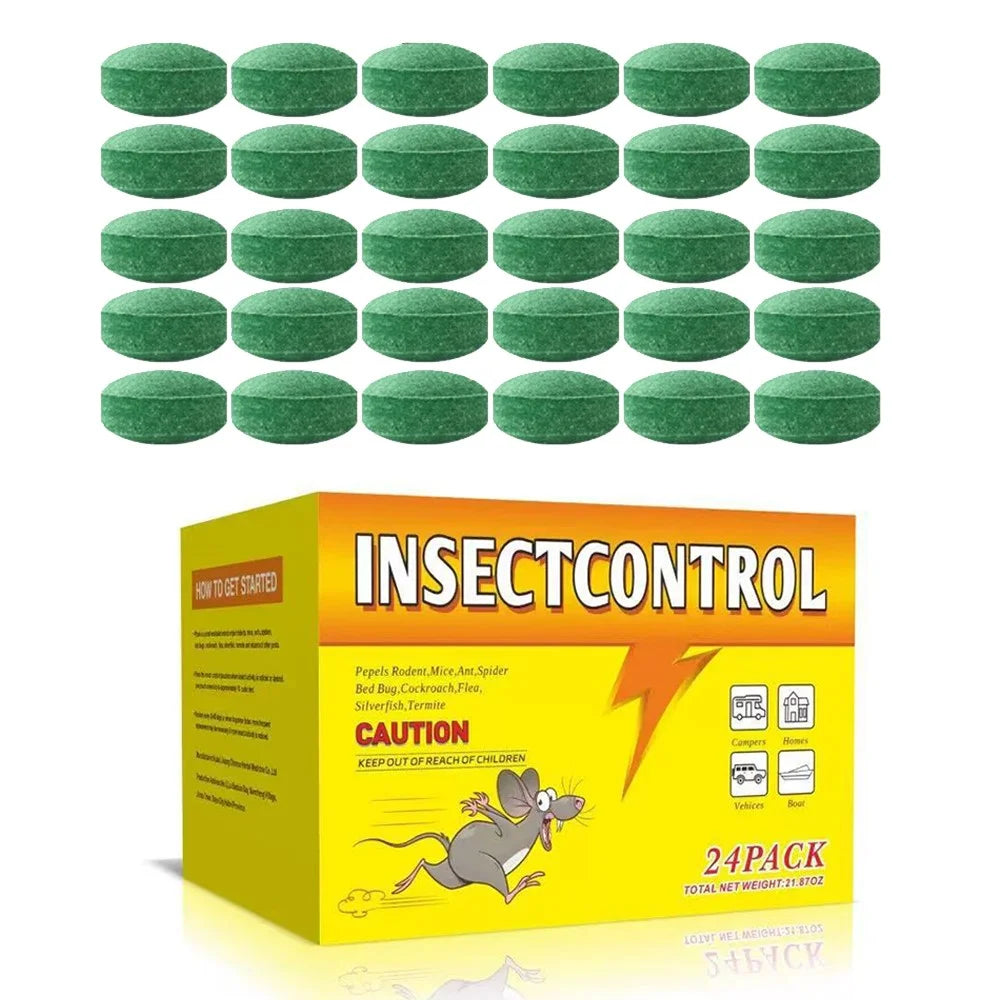 24Pcs Plant Essential Oil Mouse Rodent Repellent Car Home Effective Rodent Control Repellent Pellets - Colorful Box 1 - 1