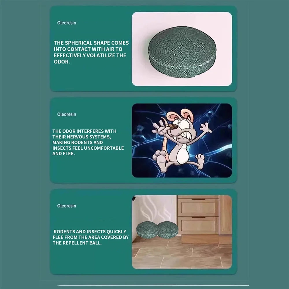 24Pcs Plant Essential Oil Mouse Rodent Repellent Car Home Effective Rodent Control Repellent Pellets - Colorful Box 1 - 7