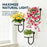 3Pcs 10x6.7x5.5inch Wall Mounted Plant Shelf Hanging Planter Holder Metal Bracket for Indoor Decor (Without Flowerpot) - 5