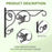 2Pcs 12 Inch Hummingbird Design Wall Mounted Hanging Plant Bracket Iron Hook Plant Flower Pot Hanger for Bird Feeder Wind Chime Outdoor - 2
