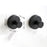 2Pcs Stainless Steel Suction Cup Wall Hooks Wall Mounted No Drill Bathroom Kitchen Towel Hanger - Black - 1