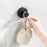 2Pcs Stainless Steel Suction Cup Wall Hooks Wall Mounted No Drill Bathroom Kitchen Towel Hanger - Black - 2