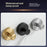 2Pcs Stainless Steel Suction Cup Wall Hooks Wall Mounted No Drill Bathroom Kitchen Towel Hanger - Black - 4