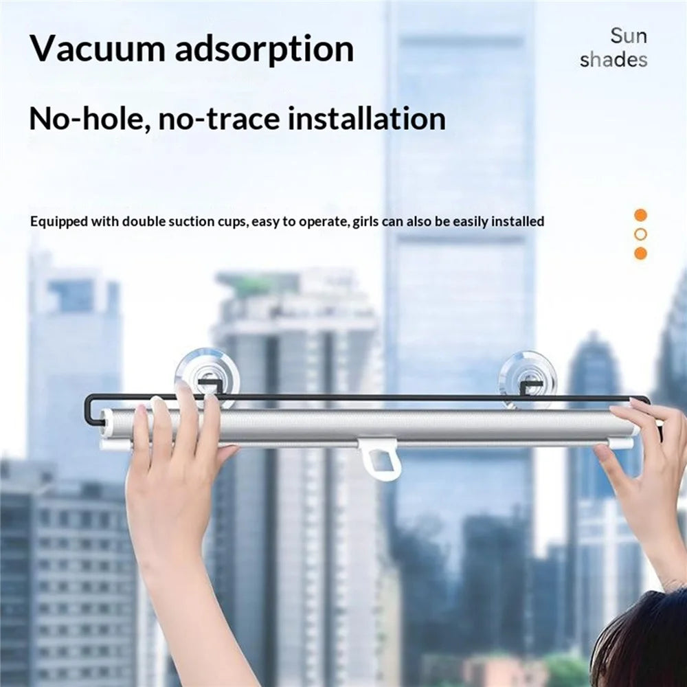 ST-5022 58x125cm Car Window Sunshade Auto Retractable Suction Cup Blackout Curtain for Car Bedroom - 6