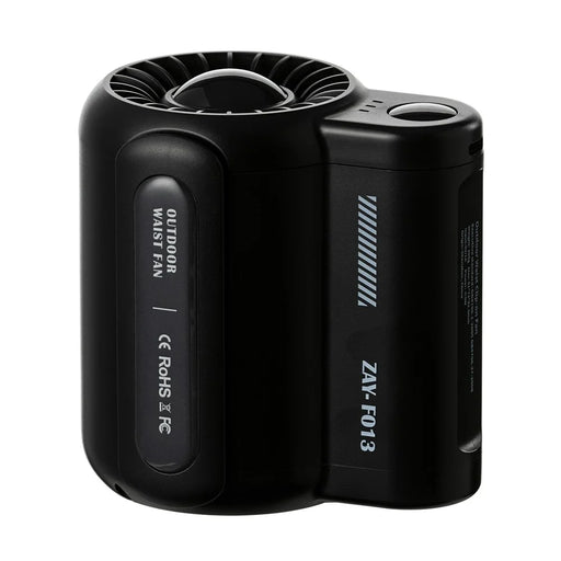 F013 Portable Mini USB Rechargeable Cooling Fan Summer Handheld Belt Hanging Clip Fan (CE Certified) - Black - 1