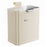 Large Size 26x15x28cm Wall Mounted Trash Can with Lid Stainless Steel Kitchen Bathroom Garbage Bin - Cream White} - 1