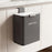 Large Size 26x15x28cm Wall Mounted Trash Can with Lid Stainless Steel Kitchen Bathroom Garbage Bin - Cream White} - 7