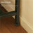 120x30x75.2cm Console Table Narrow Behind Sofa Side Table Storage Shelf for Hallway Living Bedroom - Pear Wood + Black Frame - 3