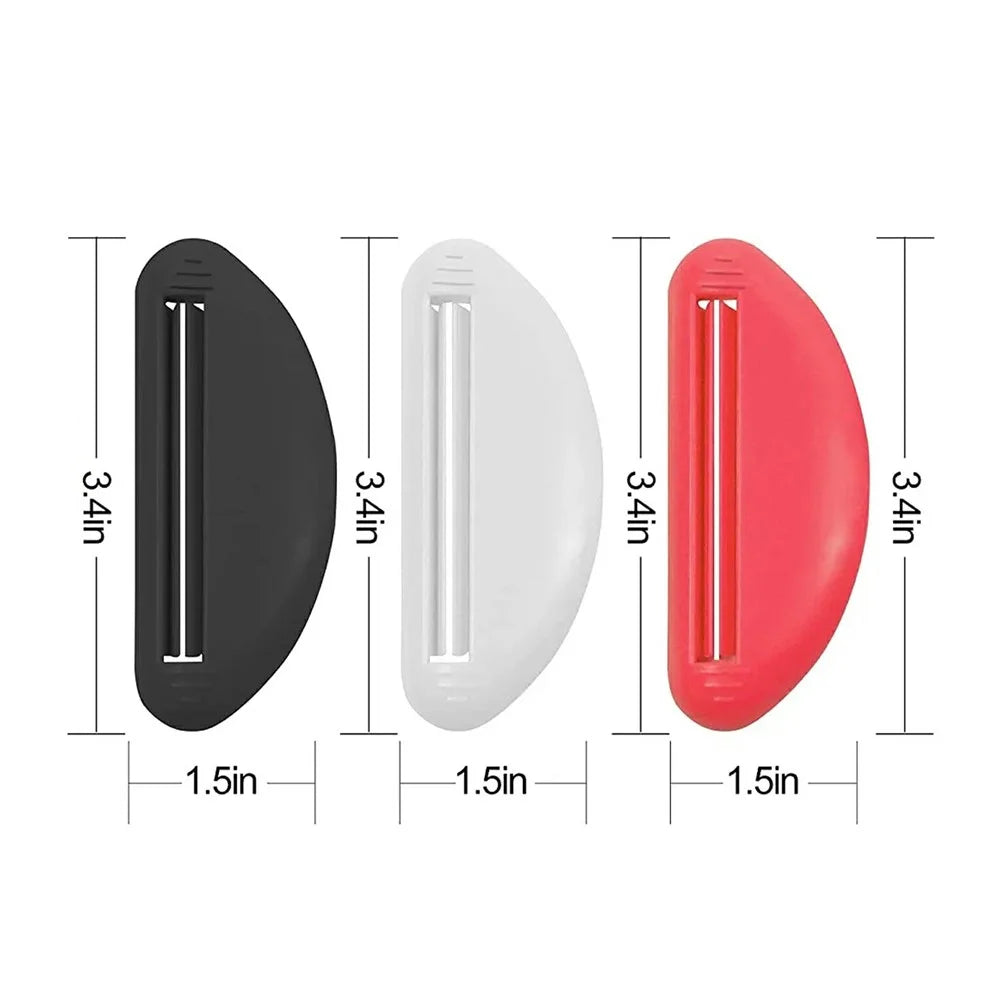 Toothpaste Tube Squeezer Tool Plastic Cosmetic Cream Squeezer Dispenser for Bathroom - White - 7