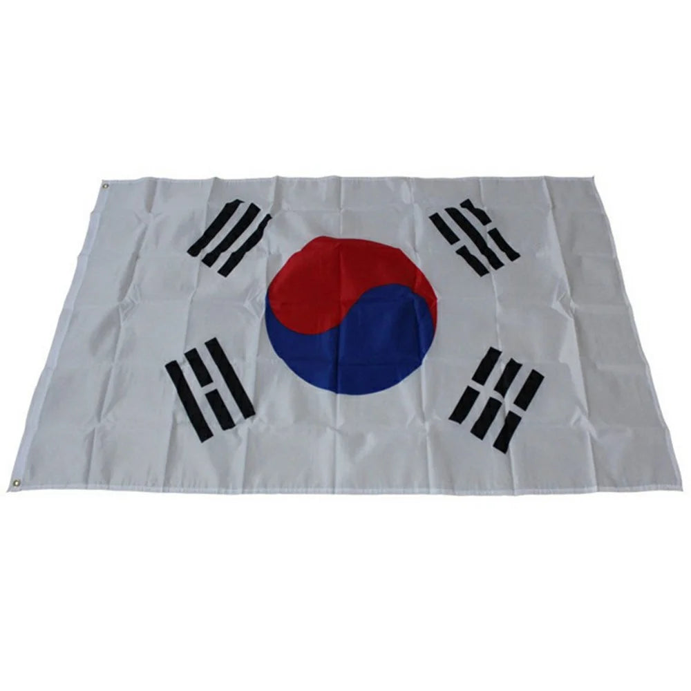 90x150cm 3x5ft South Korea Flag Polyester Flag with Grommets for Outdoor Display - 1