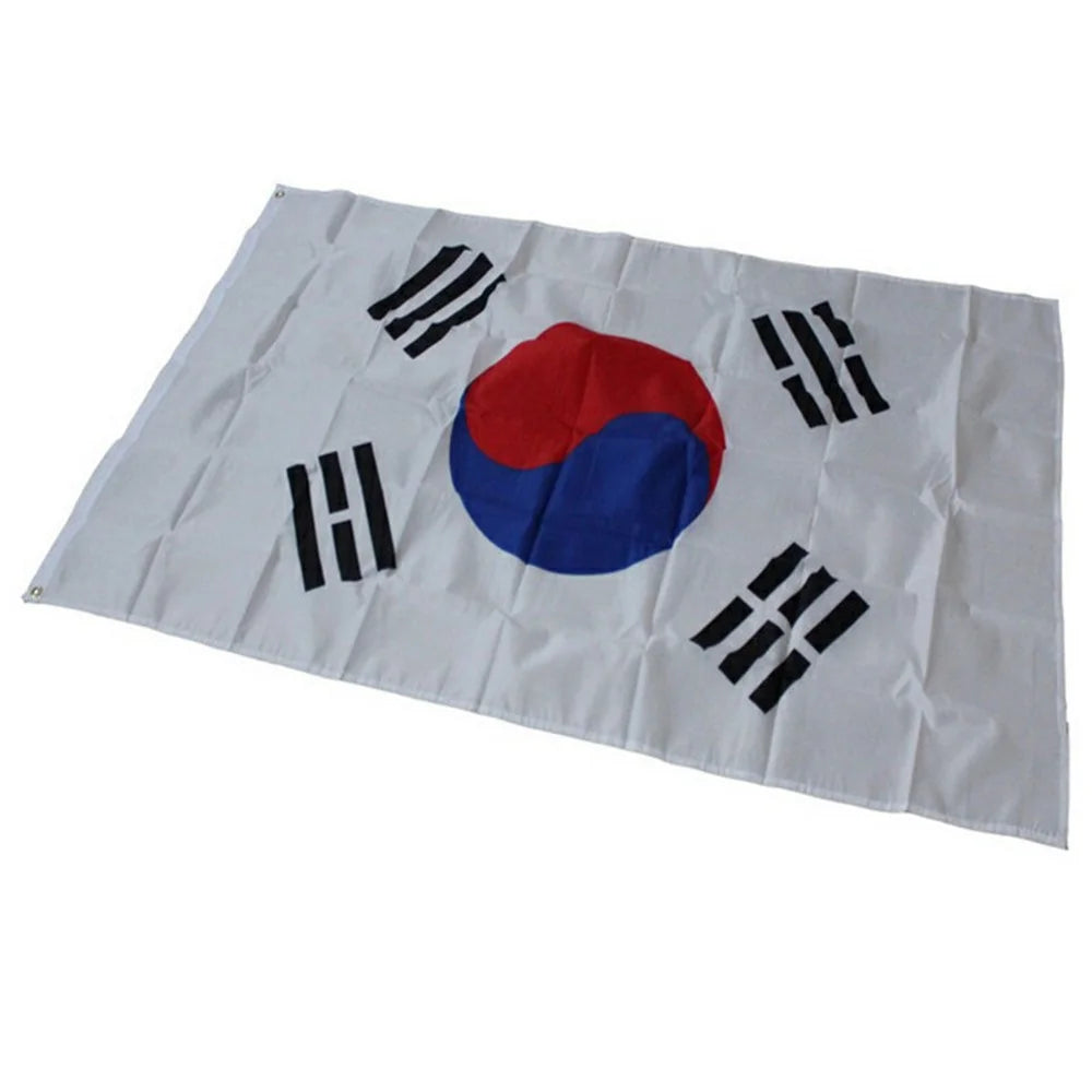 90x150cm 3x5ft South Korea Flag Polyester Flag with Grommets for Outdoor Display - 5