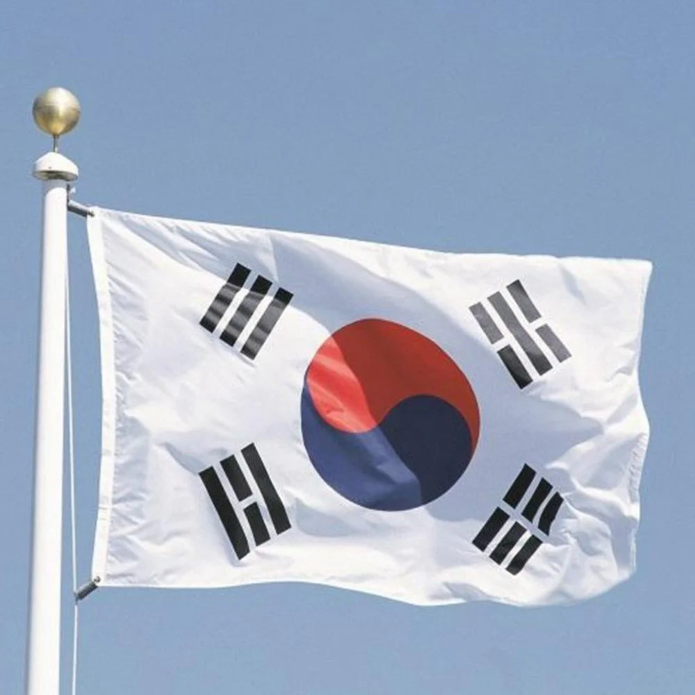 90x150cm 3x5ft South Korea Flag Polyester Flag with Grommets for Outdoor Display - 6