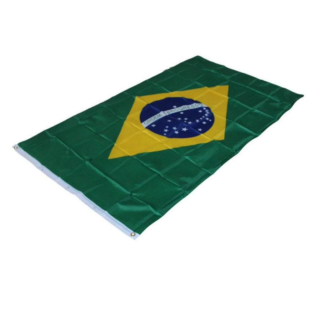 90x150cm 3x5ft Brazil Flag Polyester Brazilian National Flag with Grommets for Outdoor Indoor - 3