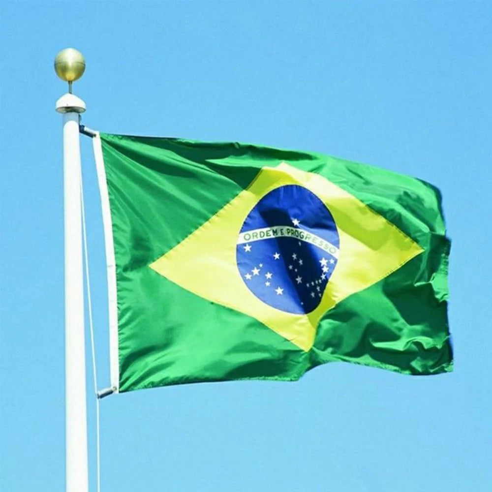 90x150cm 3x5ft Brazil Flag Polyester Brazilian National Flag with Grommets for Outdoor Indoor - 6