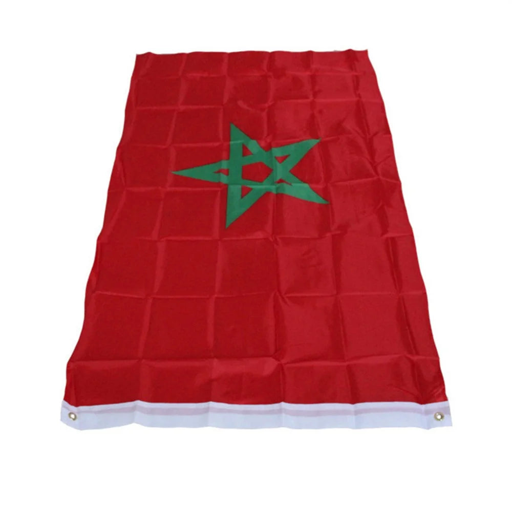90x150cm 3x5ft Morocco Flag Polyester National Flag with Grommets for Outdoor Indoor - 5