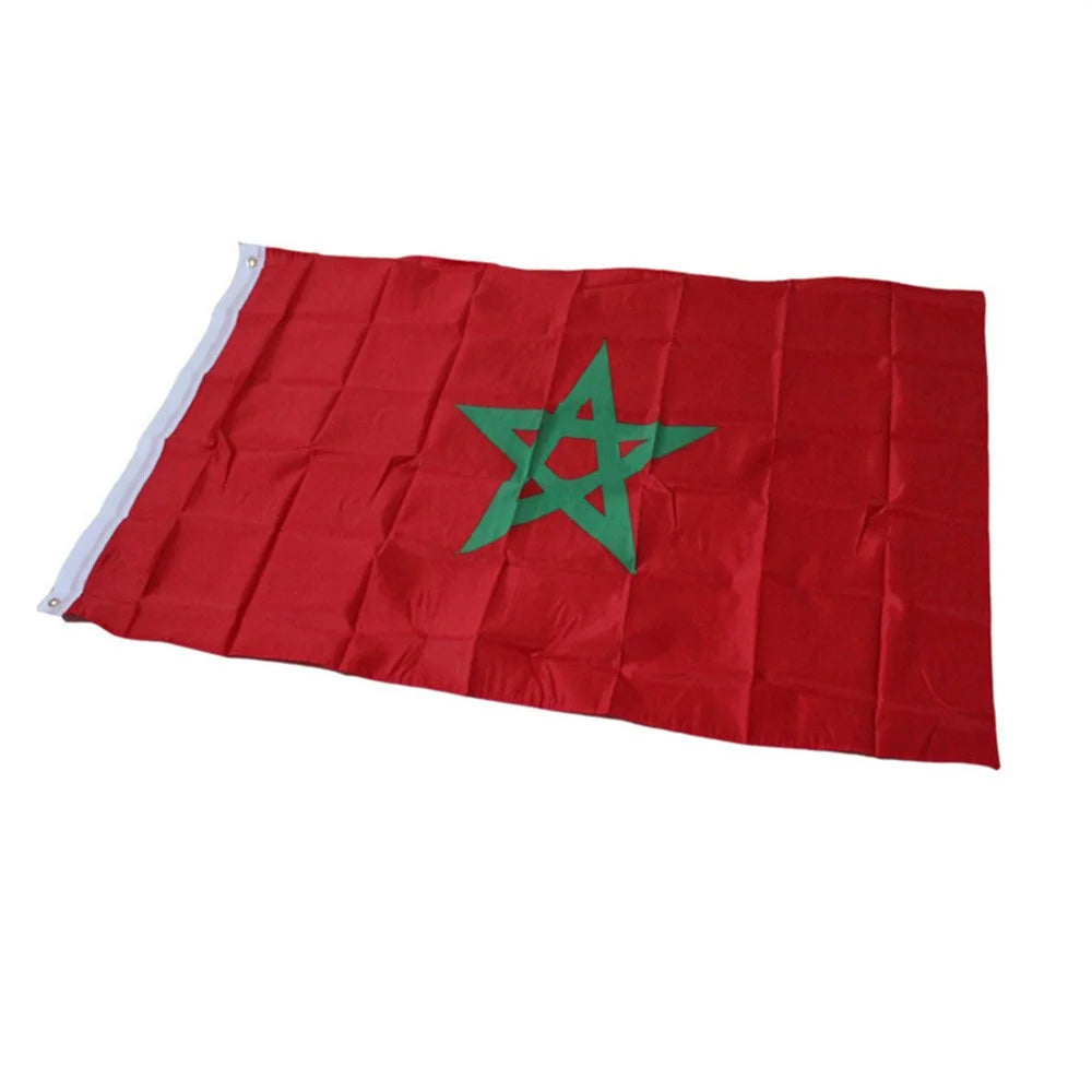 90x150cm 3x5ft Morocco Flag Polyester National Flag with Grommets for Outdoor Indoor - 6