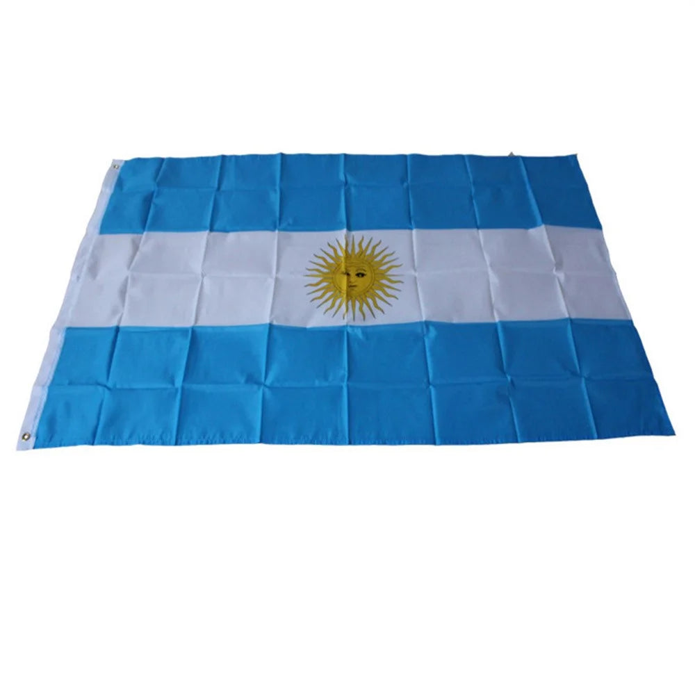 90x150cm 3x5ft Argentina Flag Polyester National Banner with Grommets for Display - 1