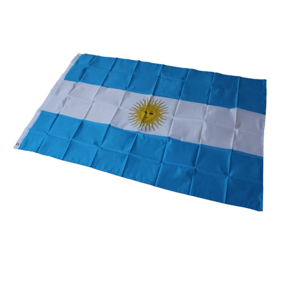 90x150cm 3x5ft Argentina Flag Polyester National Banner with Grommets for Display - 2
