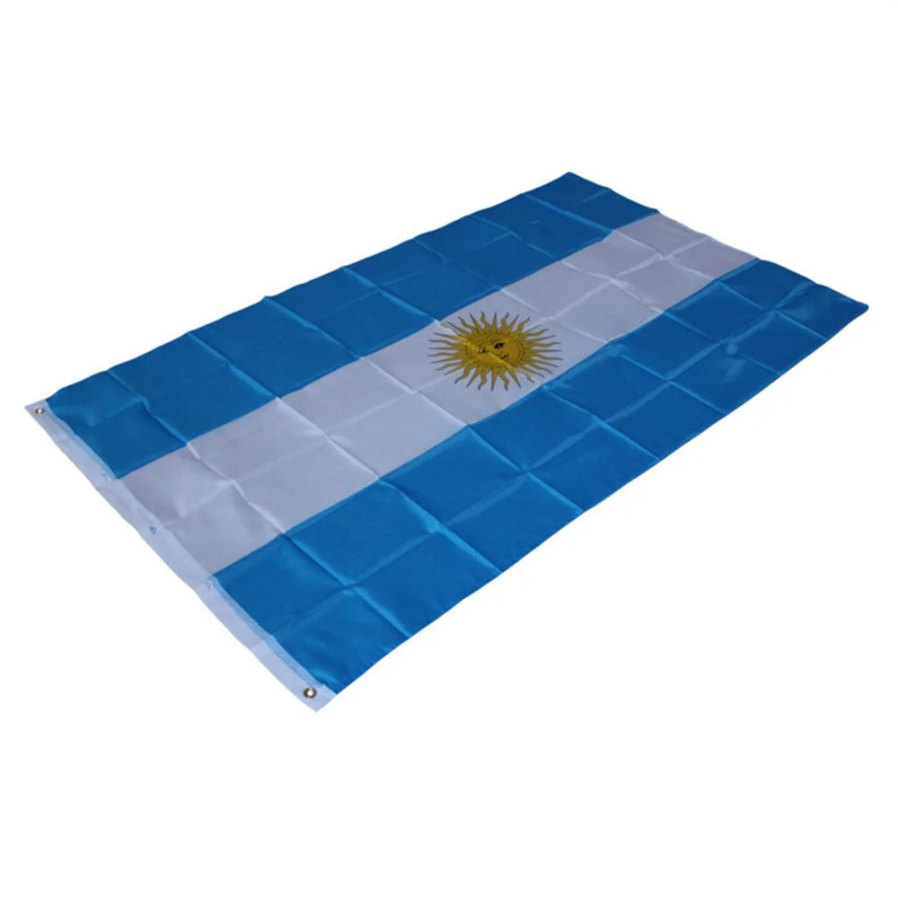 90x150cm 3x5ft Argentina Flag Polyester National Banner with Grommets for Display - 4