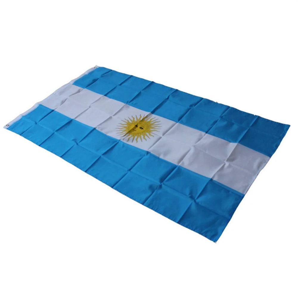 90x150cm 3x5ft Argentina Flag Polyester National Banner with Grommets for Display - 5