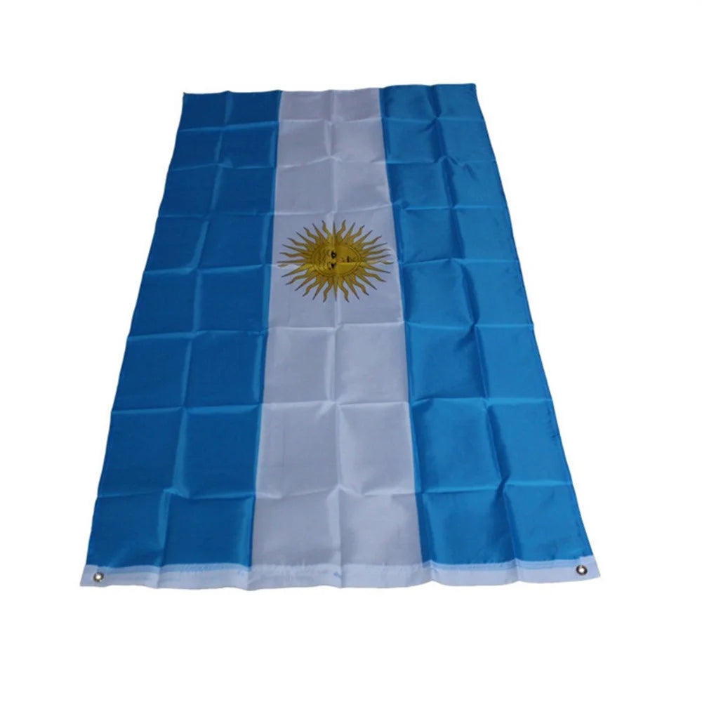 90x150cm 3x5ft Argentina Flag Polyester National Banner with Grommets for Display - 6