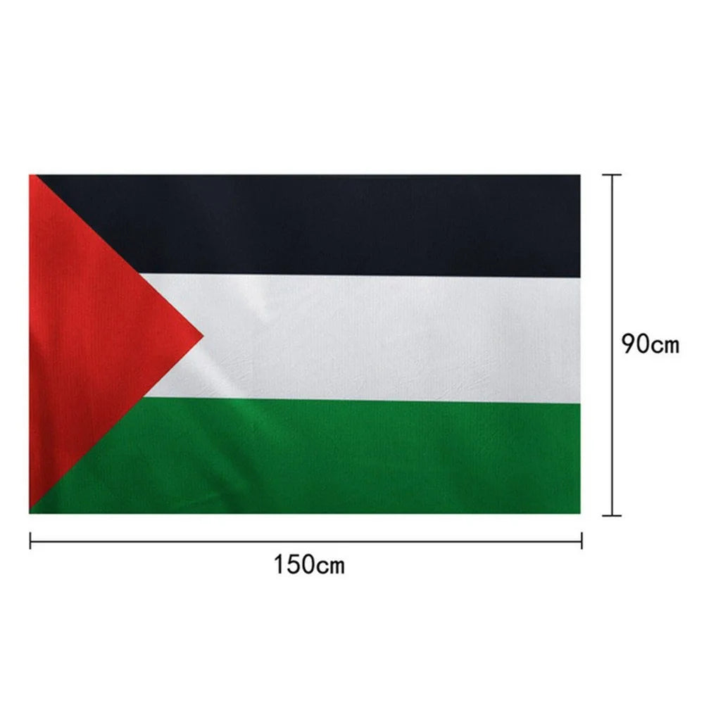 90x150cm 3x5ft Palestine Flag Polyester National Flag with Grommets for Outdoor Display - 5
