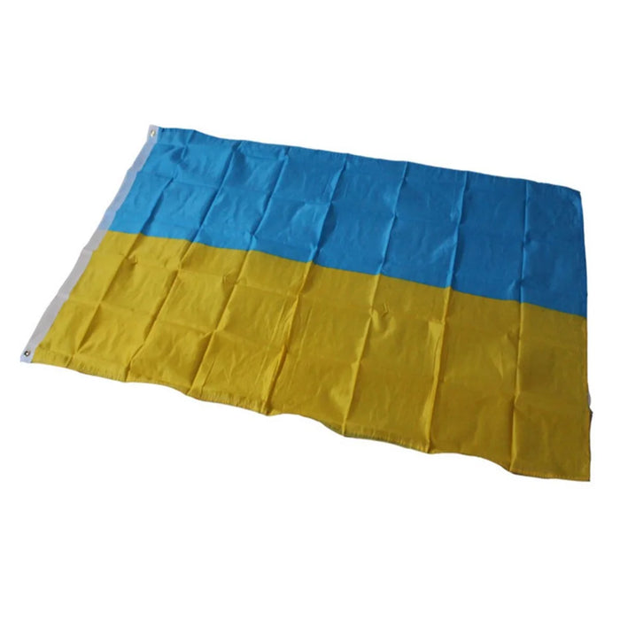 90x150cm 3x5ft Ukraine Flag Polyester National Flag with Grommets for Outdoor Display - 1