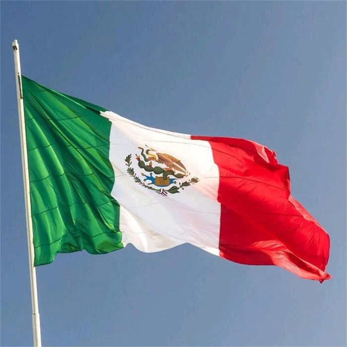 90x150cm 3x5ft Mexico National Flag Polyester Banner with Grommets for Outdoor Party - 2