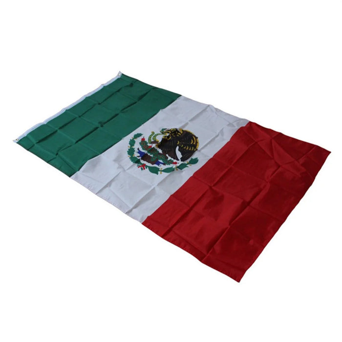90x150cm 3x5ft Mexico National Flag Polyester Banner with Grommets for Outdoor Party - 5
