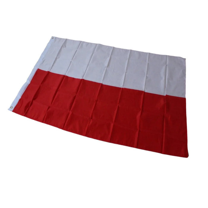 90x150cm 3x5ft Poland Flag Polyester National Banner with Grommets for Outdoor Indoor Display - 2