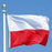 90x150cm 3x5ft Poland Flag Polyester National Banner with Grommets for Outdoor Indoor Display - 3