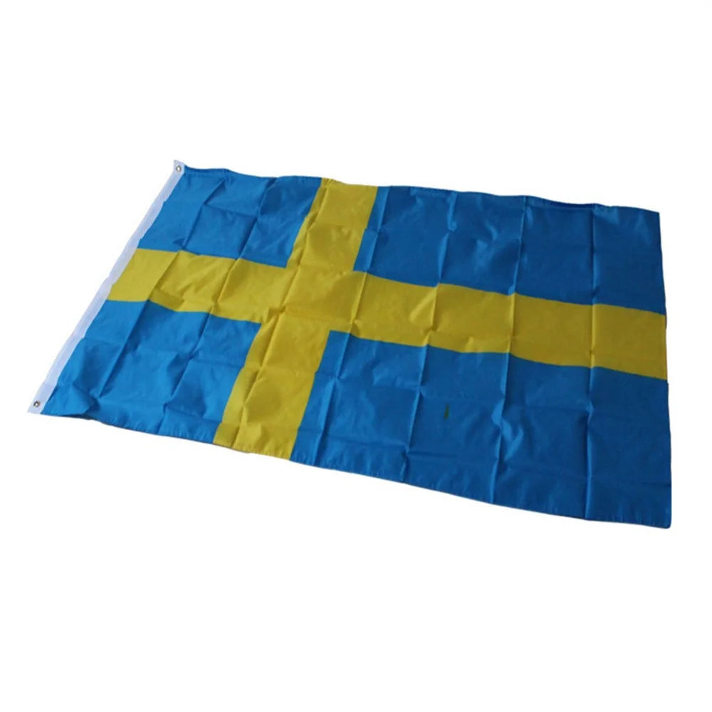90x150cm 3x5ft Sweden Flag Polyester Swedish National Flag with Grommets for Outdoor Display - 3